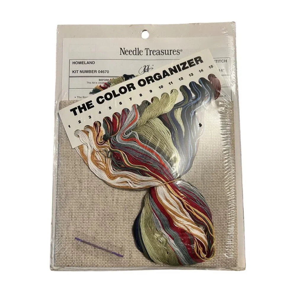 Needle Treasures Homeland Counted Cross Stitch Kit No Place Like Home Vintage Cr - Picture 4 of 4